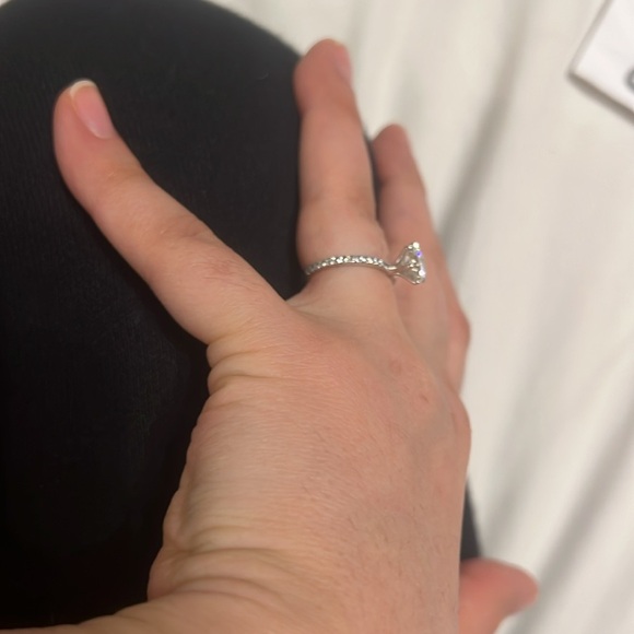 Moissainte/Diamond Engagement Ring - Picture 9 of 17